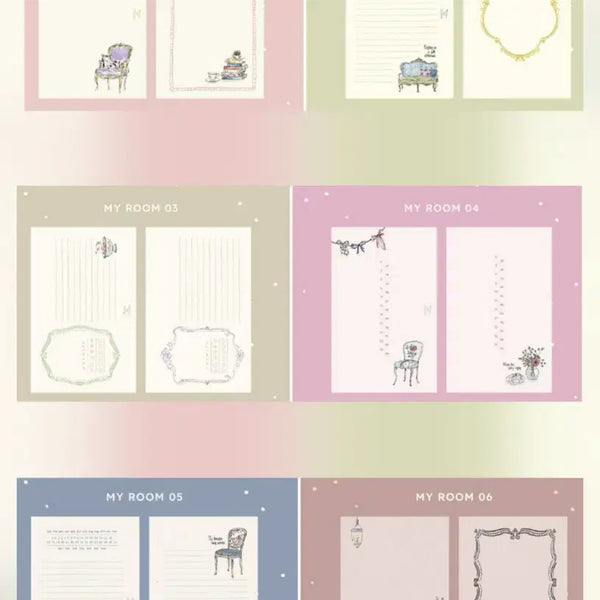 [BUNJANG] ODOT A7 Inserts Bundle Set (210 Sheets) / [오닷- A7속지 일괄판매] 21종x각10장씩=210장 Garden, Room, Dining다꾸 다이어리 속지