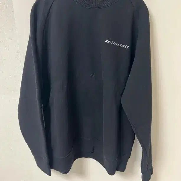 [BUNJANG] Onitsuka Tiger Sweatshirt Black M / 오니츠카타이거 맨투맨 블랙 m