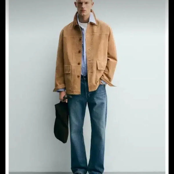 [BUNJANG] Zara Suede Combo Collar Leather Jacket / (새상품)자라 스웨이드 콤비 칼라 레더 자켓