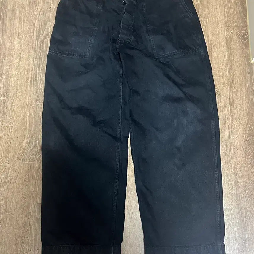 [BUNJANG] WACKO MARIA Selvage Work Pants Black / 3) 뤡코즈 셀비지 워크팬츠