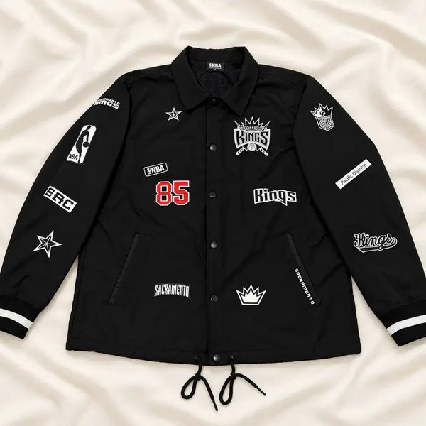 [BUNJANG] NBA Sacramento Kings Multi-Patch Coach Jacket XL / XL) NBA 새크라멘토 킹스 멀티 패치 코치 자켓