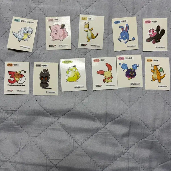[BUNJANG] Assorted Pokemon Stickers / 포켓몬 띠부실