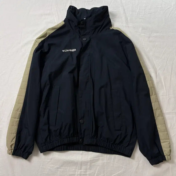 [BUNJANG] Columbia Convert Navy & Beige Colorblock Jacket / Columbia 컬럼비아 컨버트 네이비 베이지 배색 자켓 100