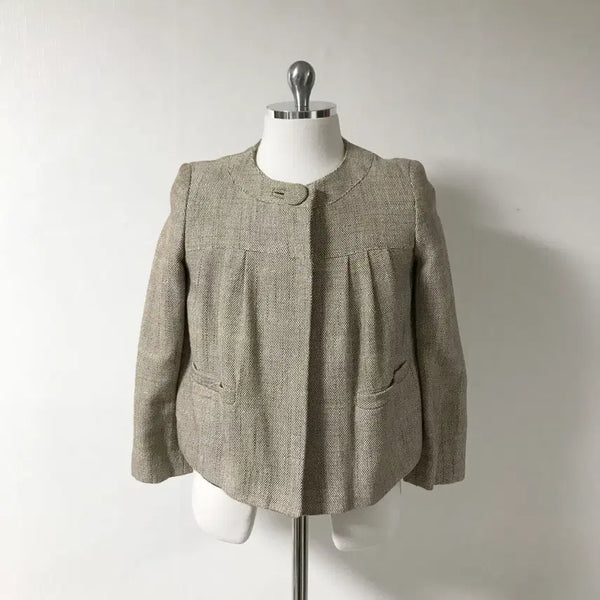 [BUNJANG] H&M Tweed Pleats Jacket Size 36 / HNM 여성 트위드플리츠자켓36호호상점