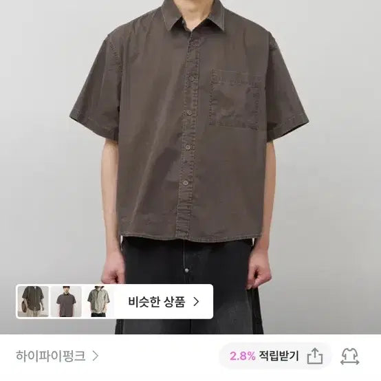 [BUNJANG] Hififunk Brown Shirt / 하이파이펑크 브라운 셔츠