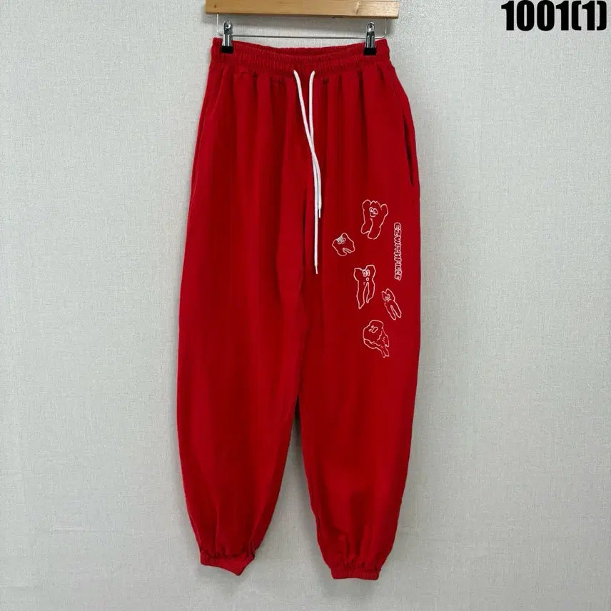 [BUNJANG] Piecemaker Red Jogger Pants L / PIECEMAKER 레드 조거 팬츠 L