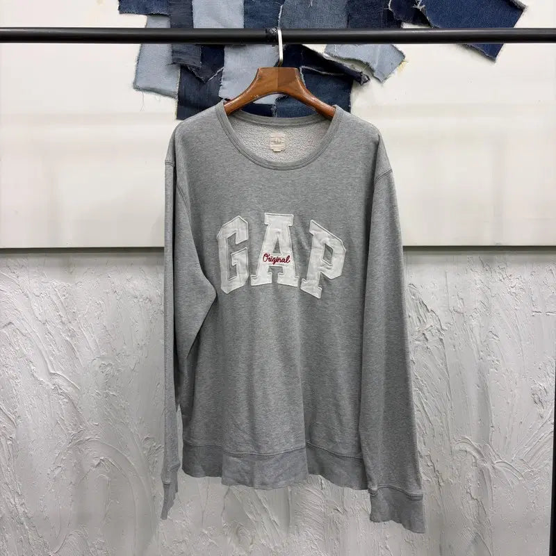 [BUNJANG] GAP Big Logo Sweatshirt / (105) GAP 갭 캐주얼 스트릿 빅로고 맨투맨 긴팔 티