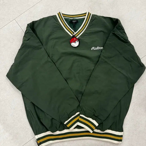 [BUNJANG] Malbon Nylon Varsity Pullover L / 말본 / 나일론 바시티 풀오버 / L