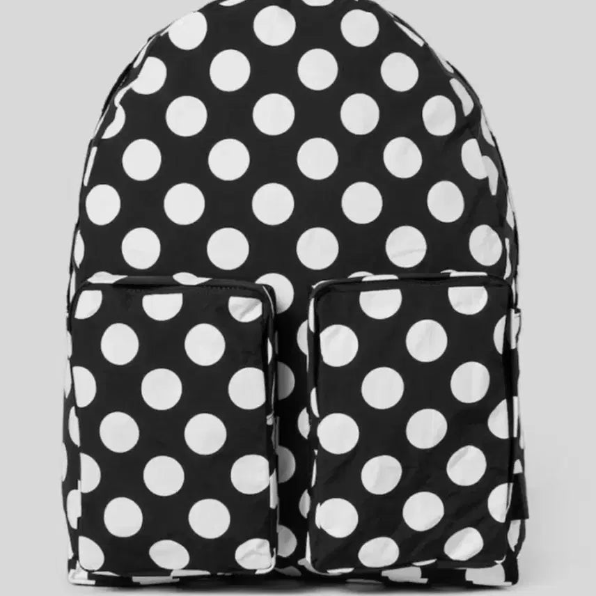[BUNJANG] Amiacalva Nylon Dot Backpack (M, Black) / (가격내림) 아미아칼바 나일론 도트 백팩
