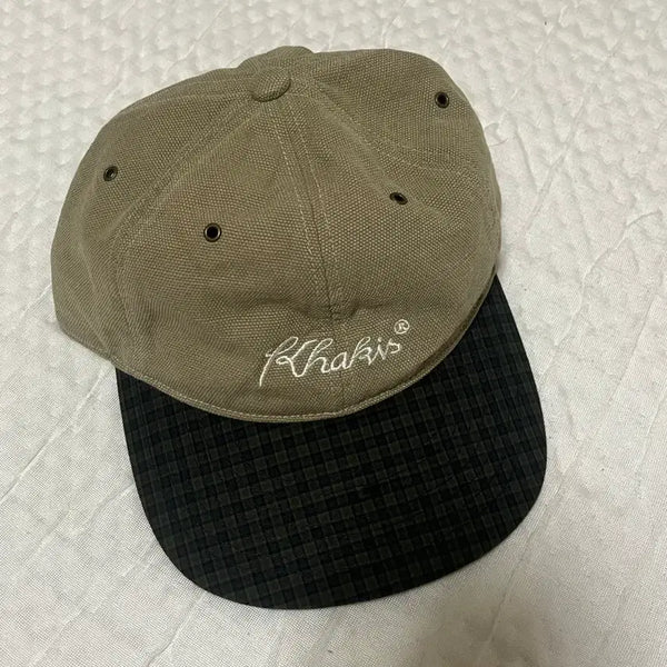 [BUNJANG] Khakis Checkered Baseball Cap / 카키스 체크 캡