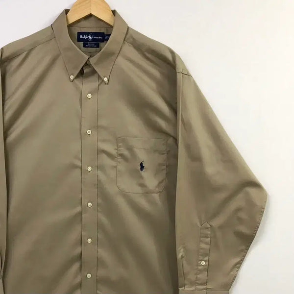 [BUNJANG] Polo Solid Cotton Shirt XL / XL 폴로 솔리드코튼 셔츠
