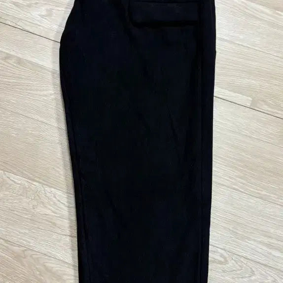 [BUNJANG] Fleece Lined Black Slacks (Size 66-77) / 기모  팬츠 블랙 66~77