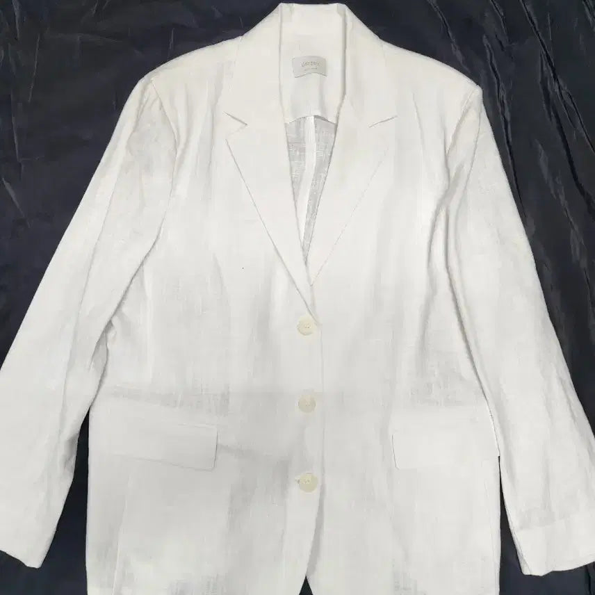 [BUNJANG] DEEPNY Oversized White Linen Jacket / DEEPNY오버핏 화이트 린넨 자켓