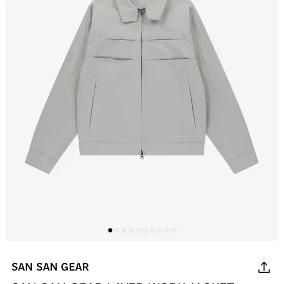 [BUNJANG] Sansan Gear Layer Work Jacket Light Grey / 산산기어 레이어 워크 자켓 라이트 그레이