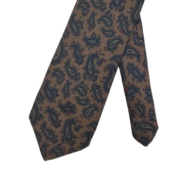 [BUNJANG] Bally Silk Paisley Pattern Necktie / BALLY 발리 실크 넥타이 [BSF13106_699-13]