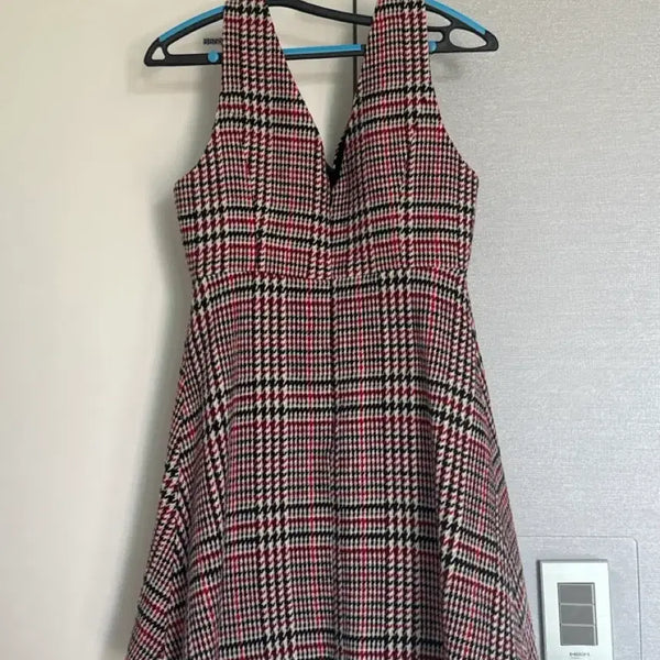 [BUNJANG] Mixxo Check Pattern Bustier Dress / mixxo 체크 패턴 뷔스티에 원피스