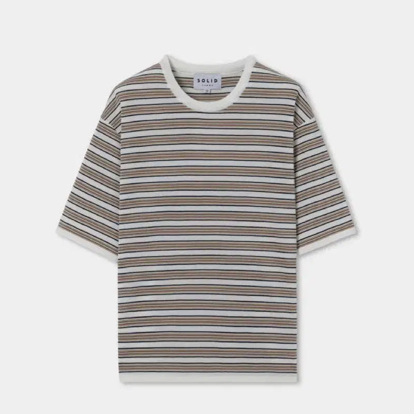 [BUNJANG] Solid Homme Striped Knit Size 48 / 솔리드옴므 스트라이프 니트 48