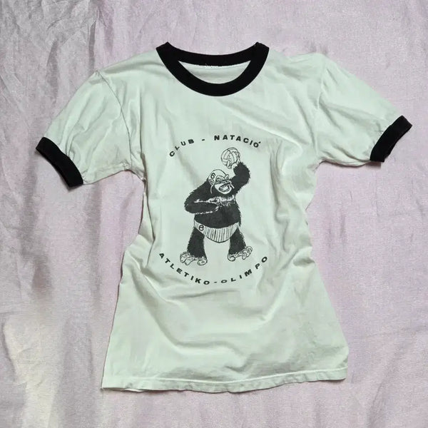 [BUNJANG] Vintage Ringer Tee Gorilla / 빈티지 링거티 고릴라