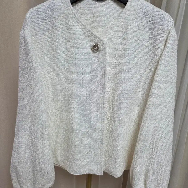 [BUNJANG] MOJO. S.PHINE Tweed Jacket White / 모조에스핀  트위드 자켓 화이트