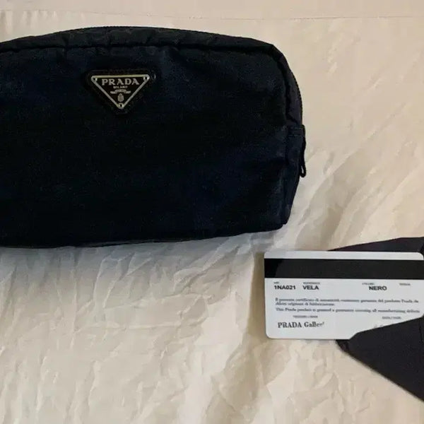 [BUNJANG] Prada Black Pouch 1NA021 / 프라다 파우치 블랙  1NA021