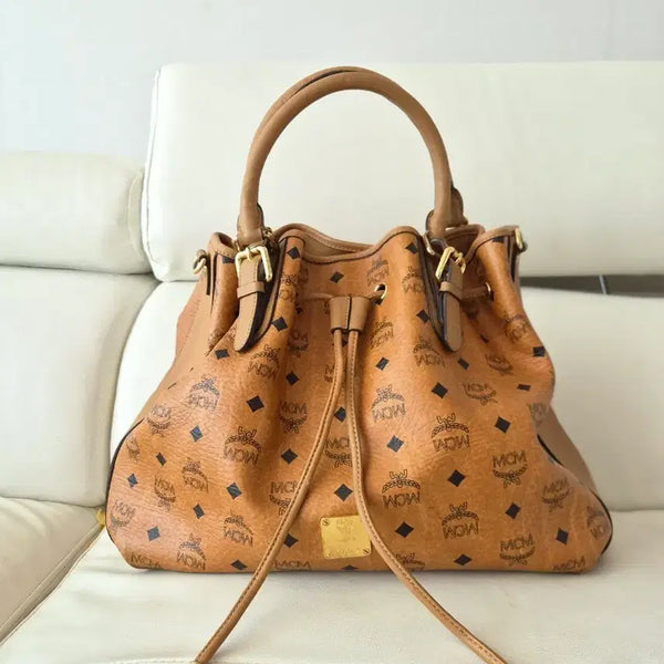 [BUNJANG] MCM Visetos Tote Bag Brown / 정품)MCM 비세토스 토트백 브라운