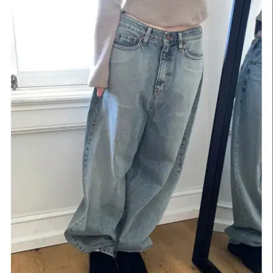 [BUNJANG] OOTJ Wide Denim Pants / OOtJ 와이드 데님 팬츠 김아홉