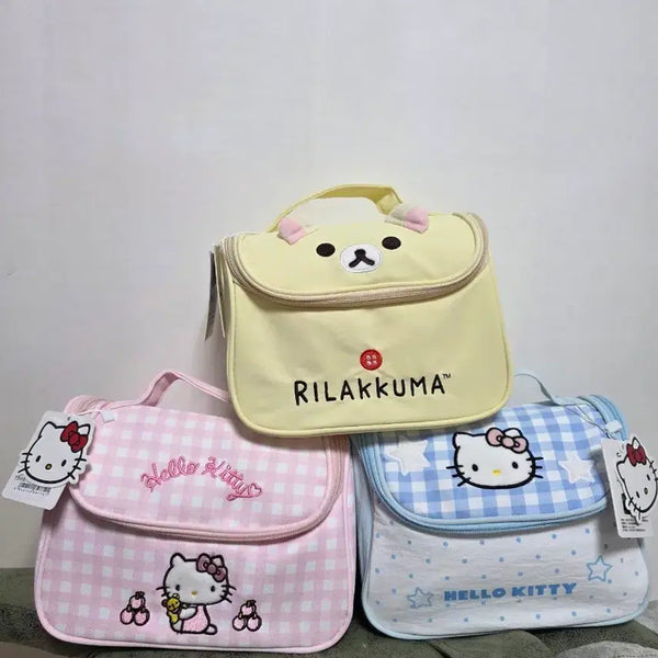 [BUNJANG] Rilakkuma & Hello Kitty Pouch Set / 리락쿠마, 헬로키티 파우치
