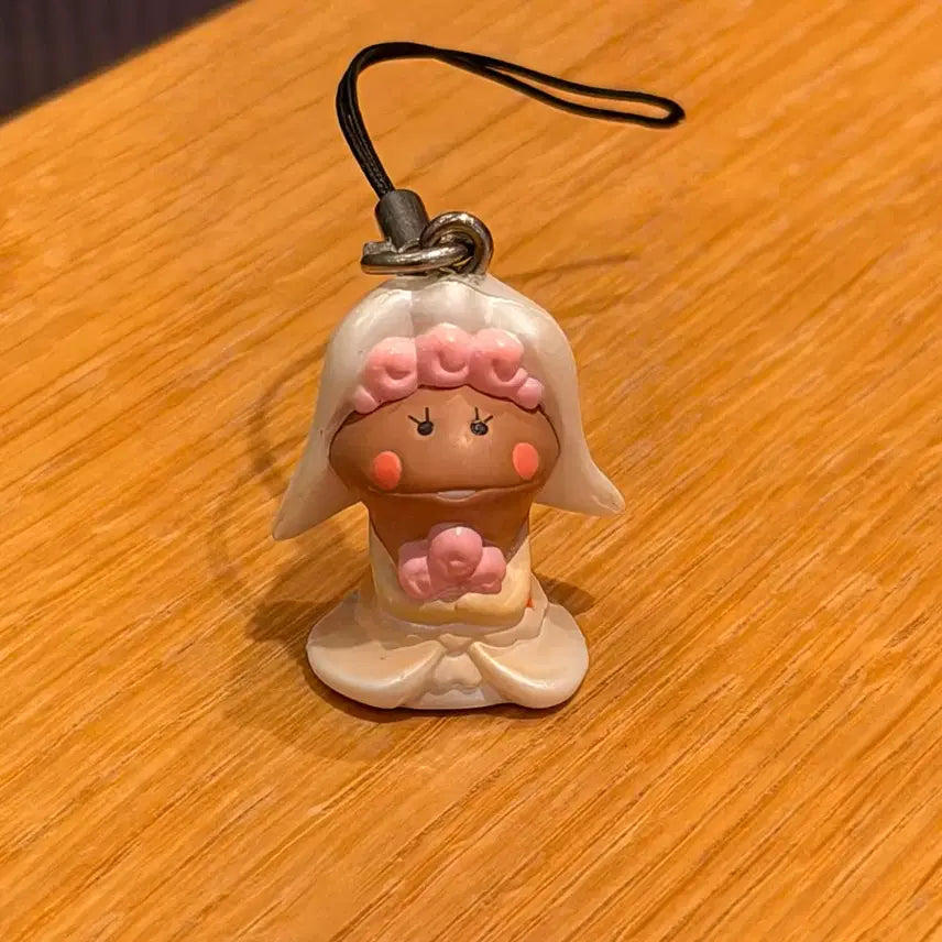 [BUNJANG] Bride Nameko Keychain / 신부 나메코 키링