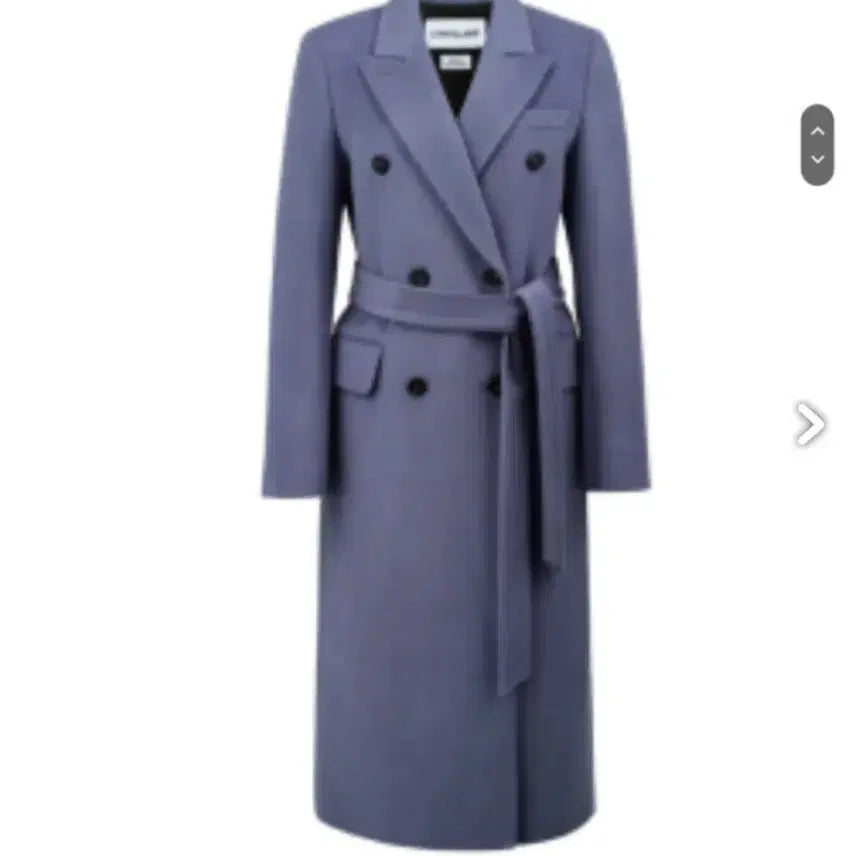 [BUNJANG] SHATRIN LUX Wool Double Long Coat Dark Blue / 샤트렌럭스 울 더블 롱코트 다크블루