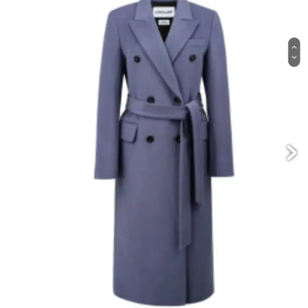 [BUNJANG] SHATRIN LUX Wool Double Long Coat Dark Blue / 샤트렌럭스 울 더블 롱코트 다크블루