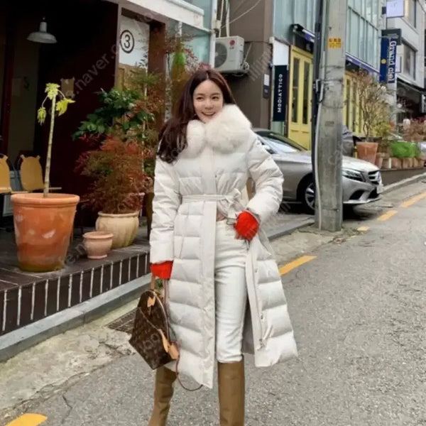 [BUNJANG] Saga Fox Fur Long Padding / 럭셜 사가폭스퍼 롱패딩