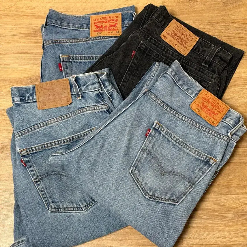 [BUNJANG] Levi's Vintage Jeans (4 pcs) / (35) 허리단면 45cm 리바이스 빈티지 4종