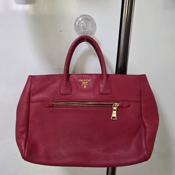 [BUNJANG] Prada Genuine Bag Red (Strap Missing) / 프라다 정품 가방 레드(크로스 끈분실)