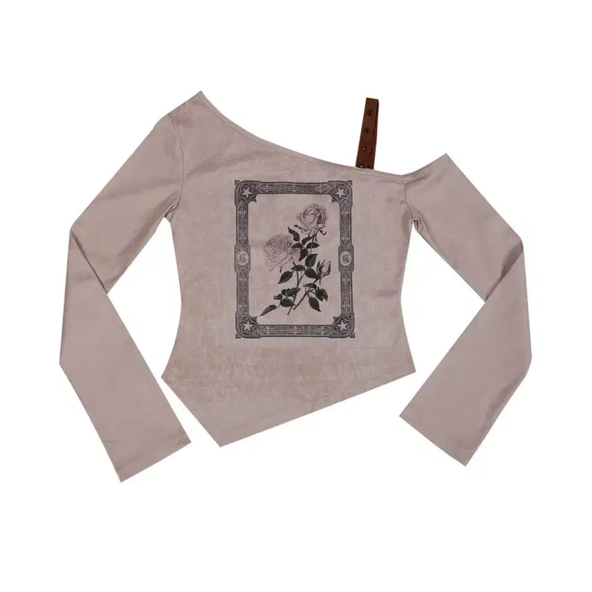 [BUNJANG] Darling Your Bad One Shoulder Suede Top / 달링유어배드 원숄더 스웨이드탑
