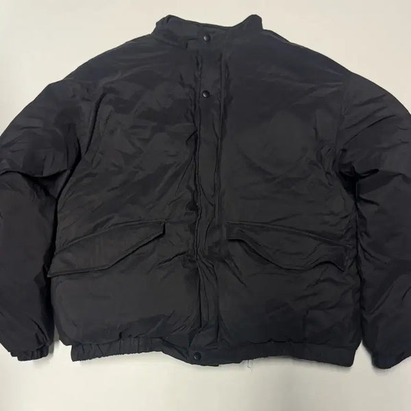 [BUNJANG] LAPOSTERIE Duck Down Nylon Short Padding L Black / 라퍼지스토어 덕 다운 나일론 숏 패딩 L 블랙