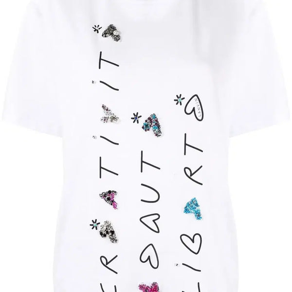 [BUNJANG] Lanvin Embroidered Patch Applique T-shirt / Lanvin Embroidered Patch Applique T