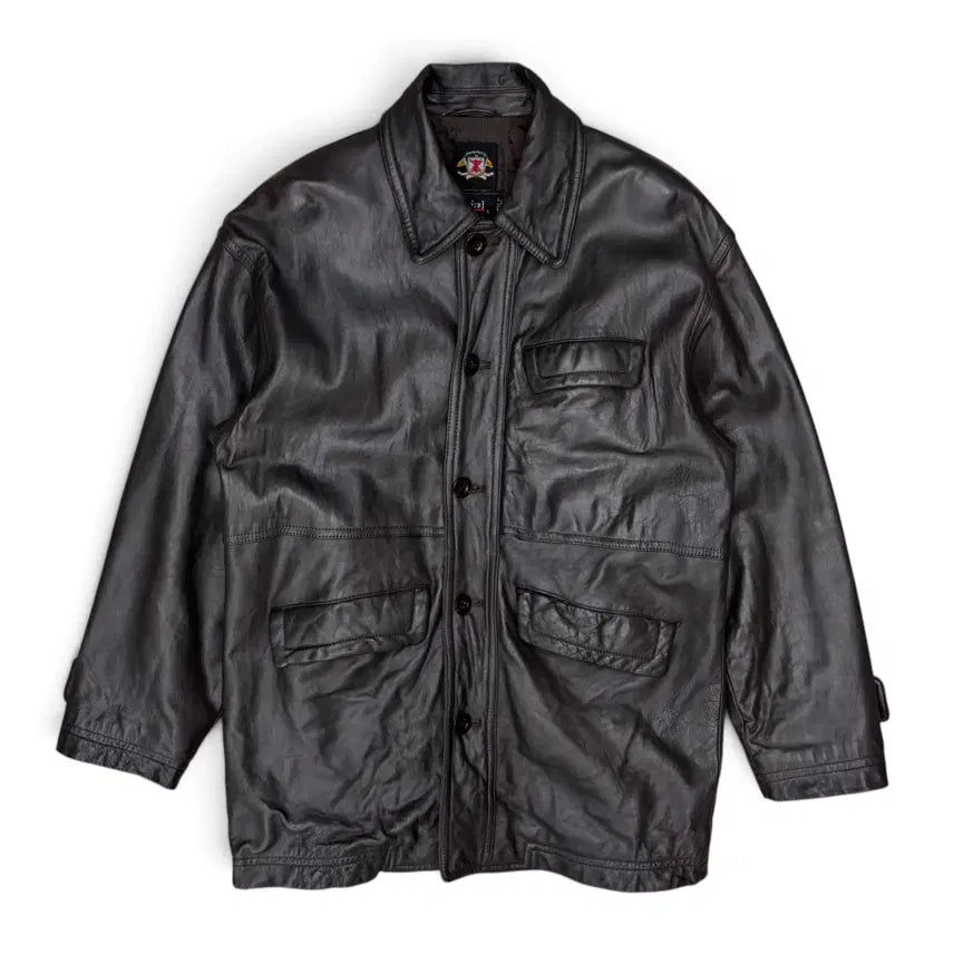 [BUNJANG] 80's Ixi:z Lambskin Car Coat / 80's Ixi:z 램스킨 카코트