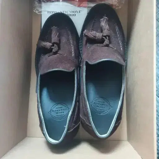 [BUNJANG] Romantic Move Suede Loafers Brown / 로맨틱무브 스웨이드 로퍼 브라운