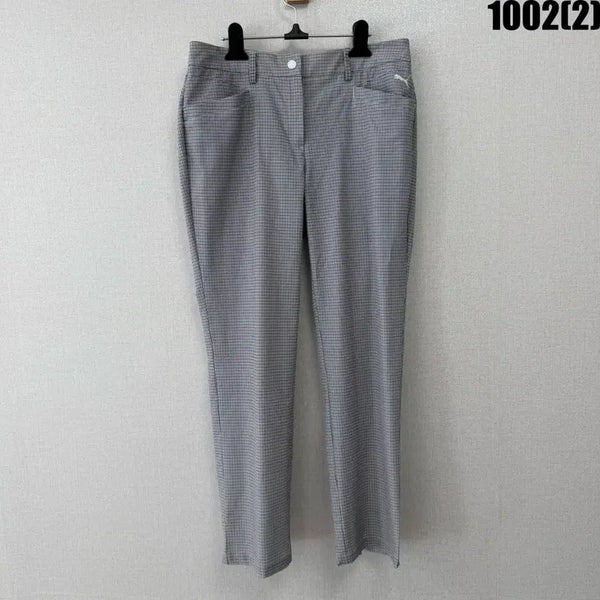 [BUNJANG] Puma Check Pattern Golf Pants Women's M / 퓨마 체크 패턴 골프 바지 여성용 M