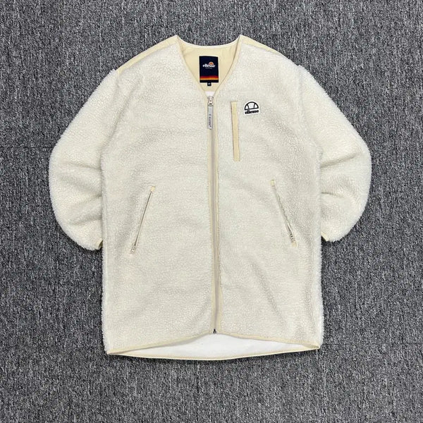 [BUNJANG] Ellesse Ivory Fleece Jacket M / 엘레세 아이보리 플리스 자켓 M