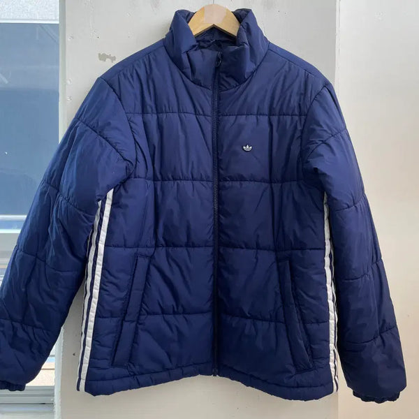 [BUNJANG] Adidas Navy Standard Puffer Padding Jacket / (S) 아디다스 네이비 스탠다드 푸퍼패딩