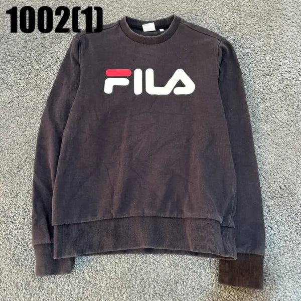 [BUNJANG] Fila Black Sweatshirt / 휠라 맨투맨 검정색