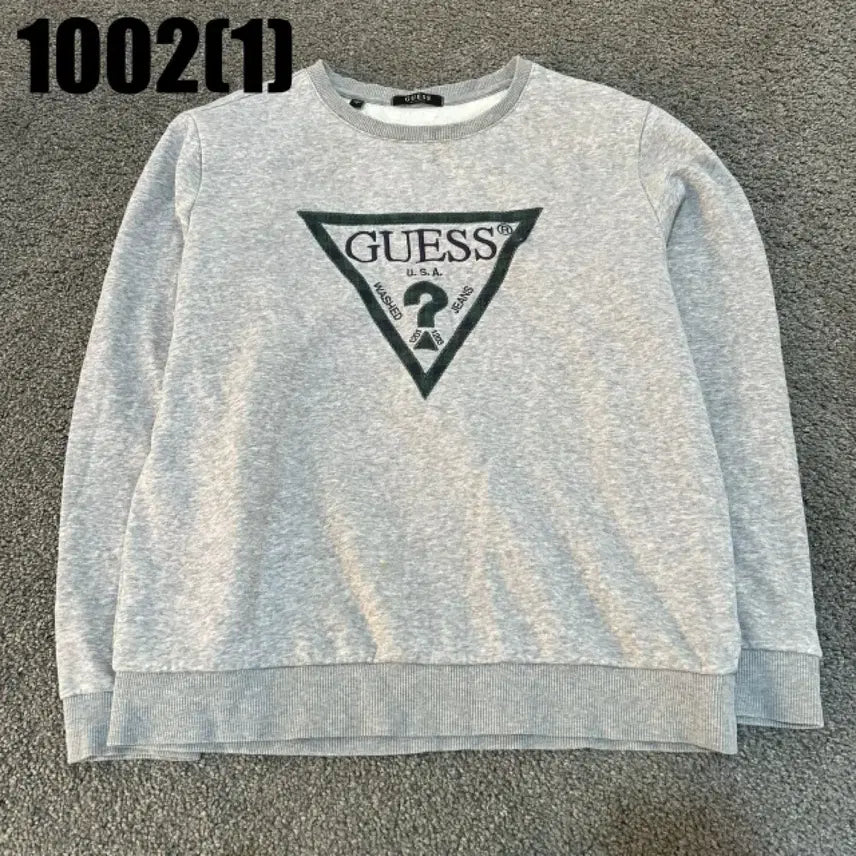 [BUNJANG] Guess Gray Sweatshirt / 게스 맨투맨 그레이