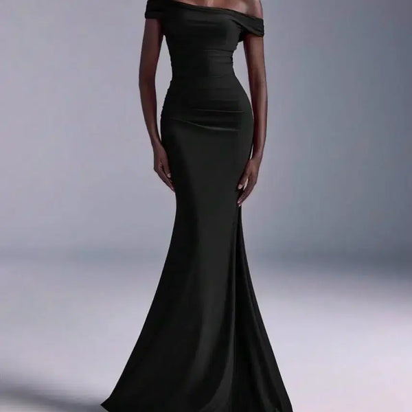 [BUNJANG] Off-Shoulder Black Wedding Dress / 새상품) 웨딩촬영 블랙드레스