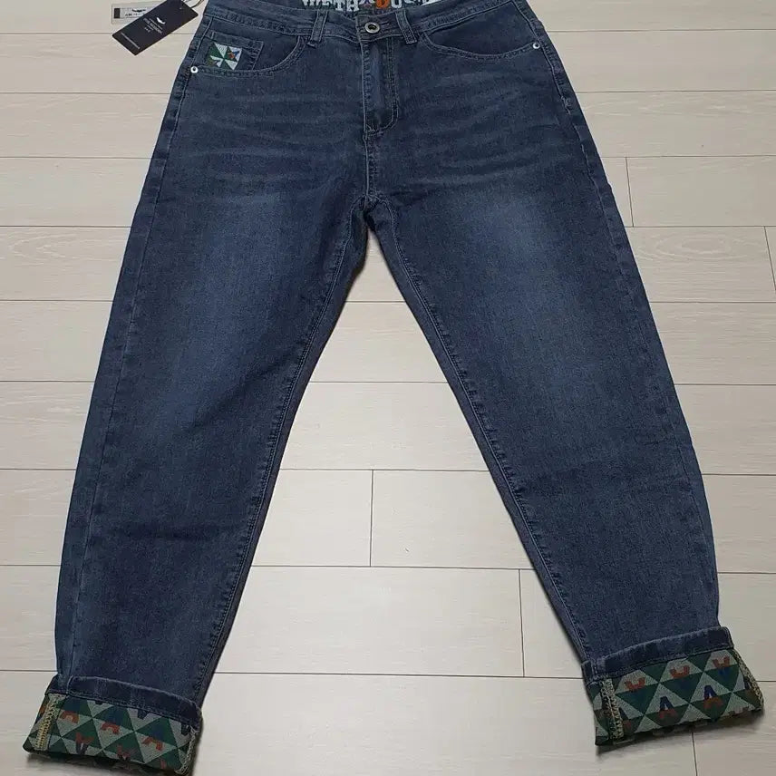 [BUNJANG] Men's Pattern Lined Jeans (New) / 무늬안감 남자 청바지(새것)