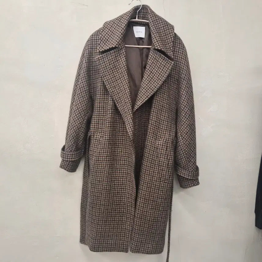 [BUNJANG] She's Made Check Pattern Wool Coat / 쉬즈미스 체크패턴 울코트 66