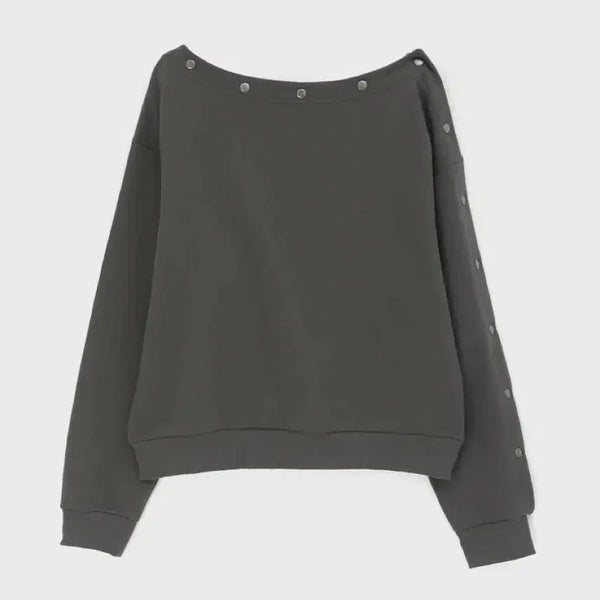 [BUNJANG] Off-Shoulder Sweatshirt / 오프숄더 맨투맨