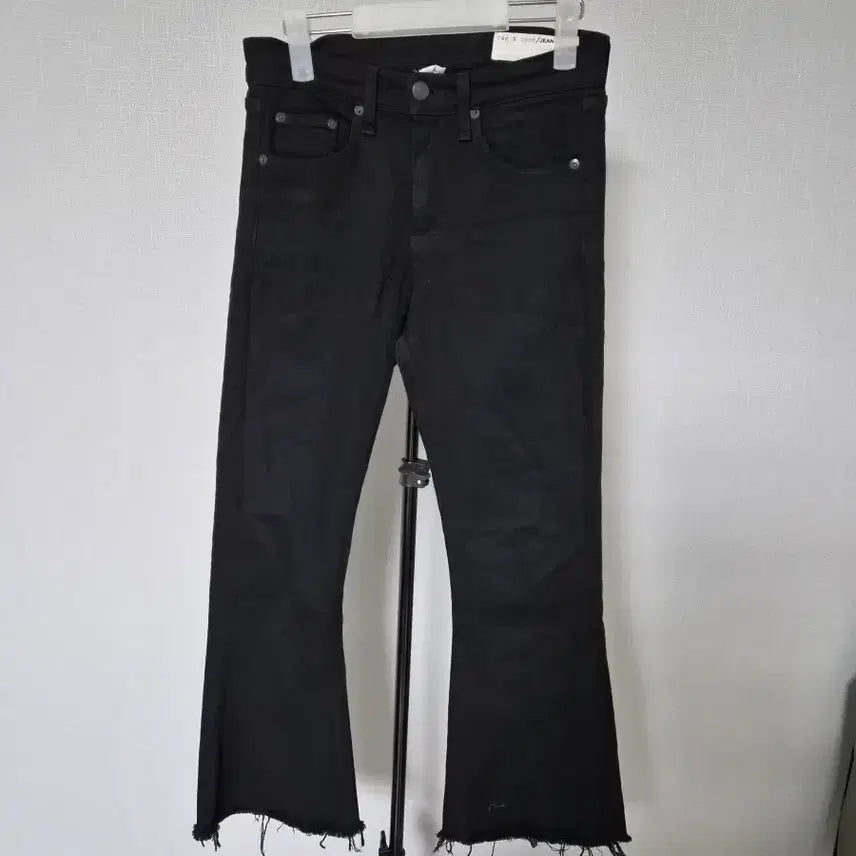 [BUNJANG] Rag & Bone 26" Black Denim Pants / 랙앤본 26 스판 블랙진 데님 팬츠 W-바지-555