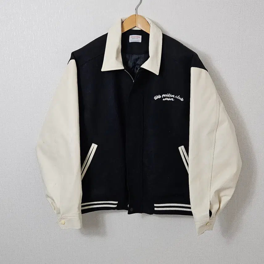 [BUNJANG] Techit Easy Boy Wool Varsity Jacket Knit Trucker Size 1 / 테킷이지보이 울 바시티 자켓 니트 트러커 1