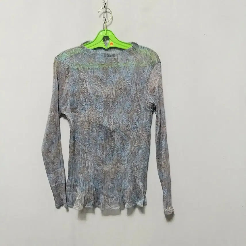 [BUNJANG] Unique Print Pleated Blouse / 사178 플리츠상의